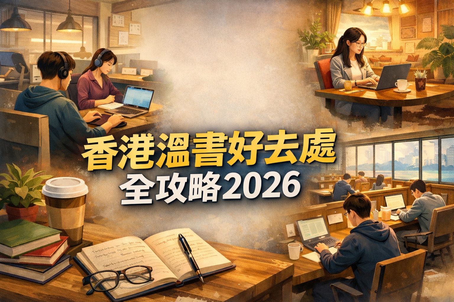 香港溫書好去處全攻略2026:從樓上自修室、隱世Cafe到免費Work-friendly公共空間